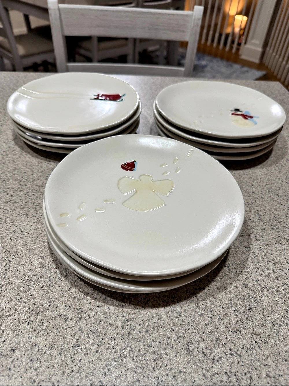 Vintage Hallmark Holiday Dessert Plates 12 Piece Set